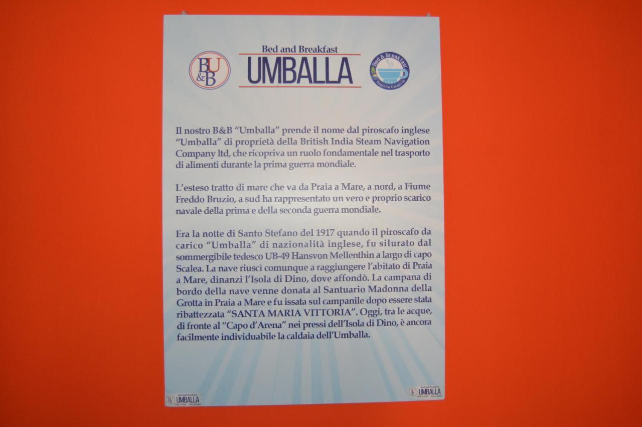 B&B Umballa Praia a Mare Zewnętrze zdjęcie